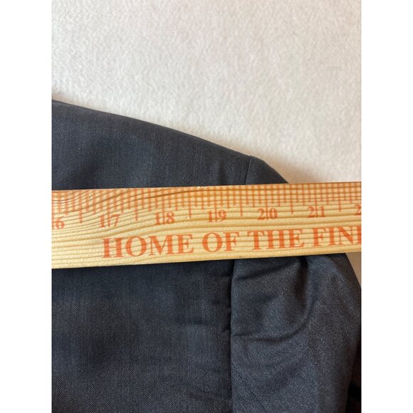 Ralph Lauren Purple Label Mens Grey Pinstripe Two-Button Suit Jacket 46 - Picture 12 of 14